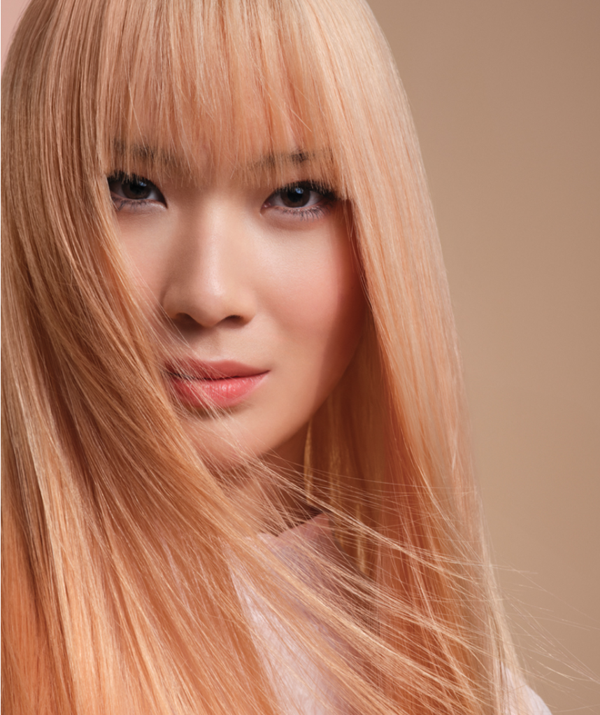 Coral Blush hair colour autumn/winter hair trend 2024